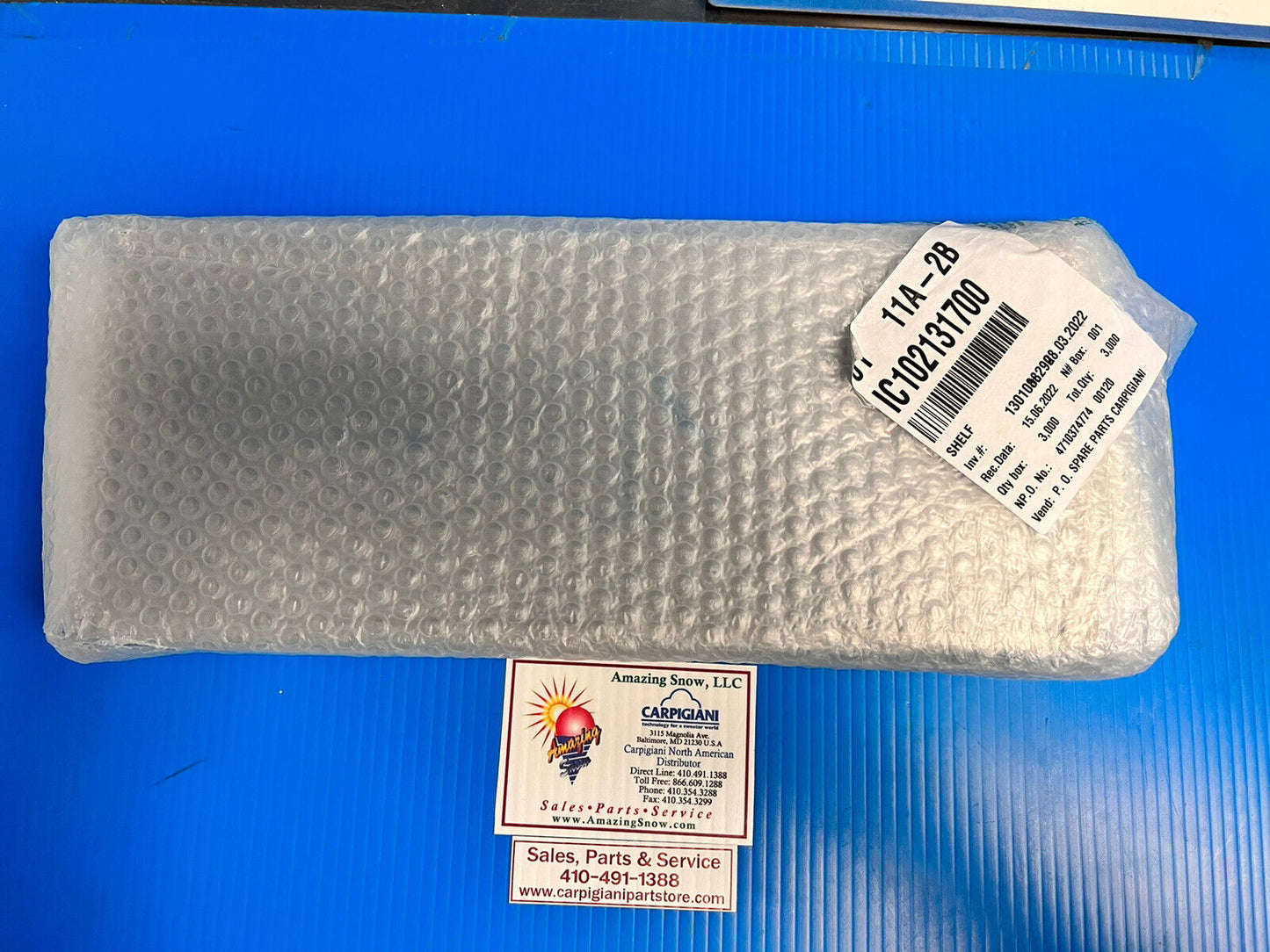 Carpigiani Part Number: 102131700 SHELF