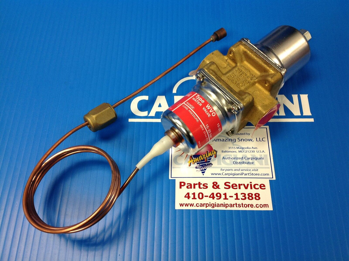 Carpigiani Parts Batch Freezer LB302 LB502 LB1002 202GRTX LB502RTX Water Valve