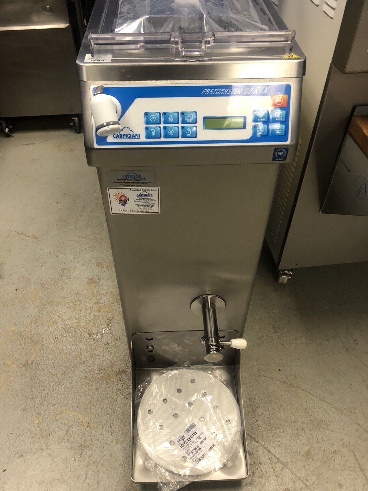 Carpigiani Gelato Ice Cream Pasteurizers Pastomaster 60 RTX Air Cooled Demo