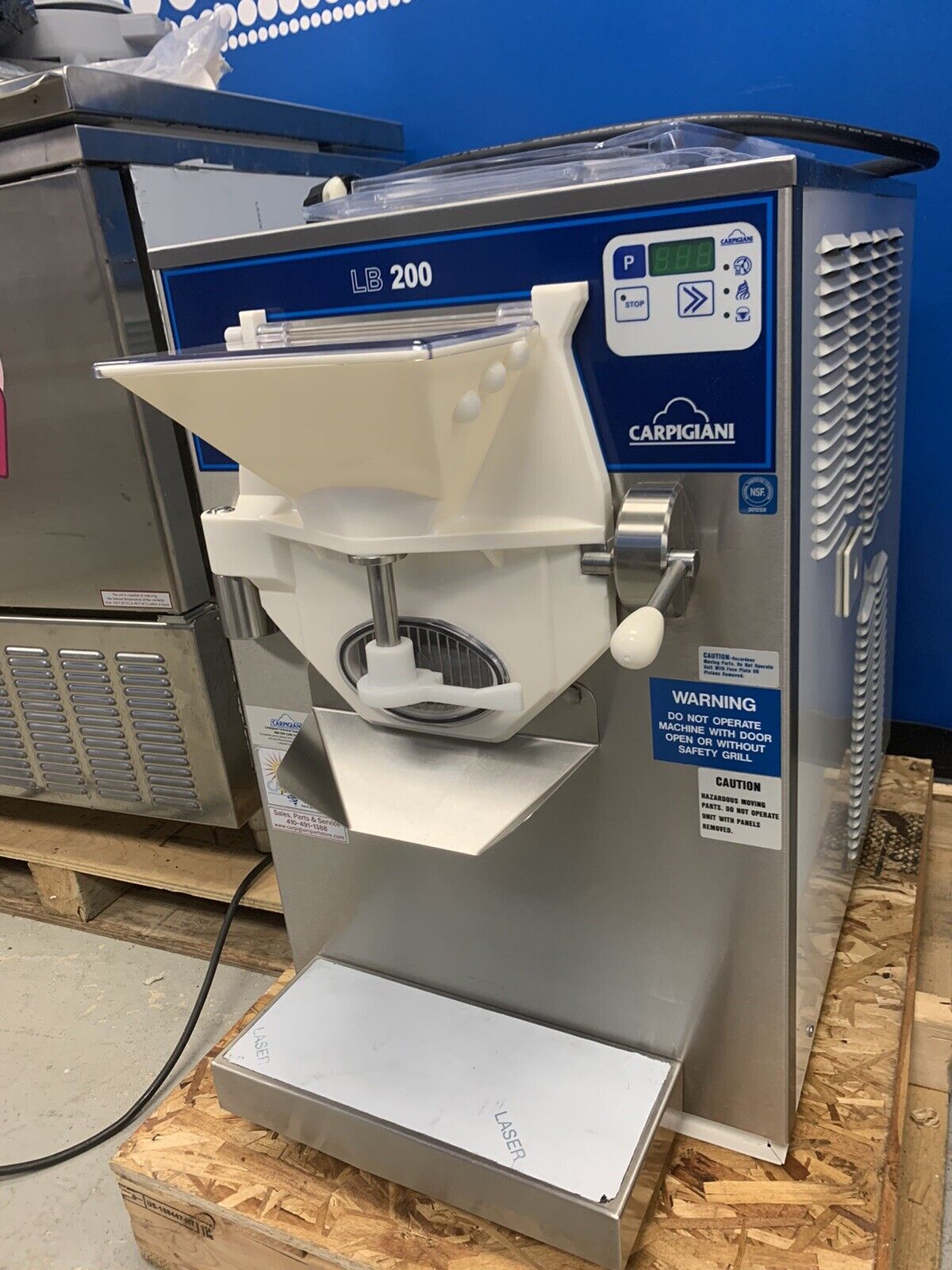 Refurbished Carpigiani LB200G Batch Freezer Gelato Ice Cream 1 Phase Air Cooled