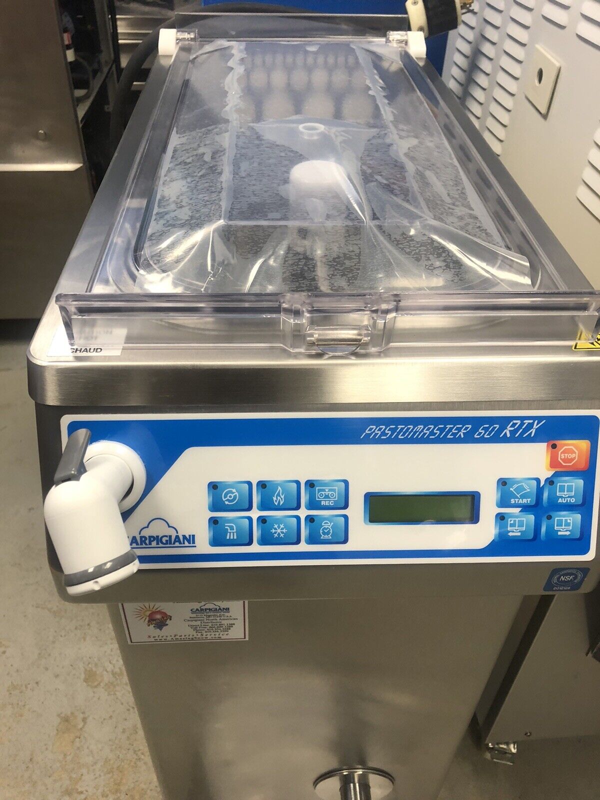 CARPIGIANI PASTEURIZER GELATO ICE CREAM BATCH FREEZER