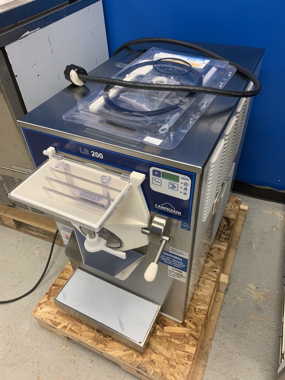 Refurbished Carpigiani LB200G Batch Freezer Gelato Ice Cream 1 Phase Air Cooled