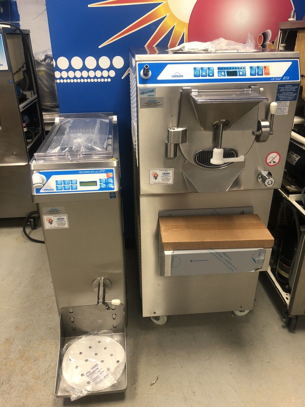 CARPIGIANI PASTEURIZER GELATO ICE CREAM BATCH FREEZER