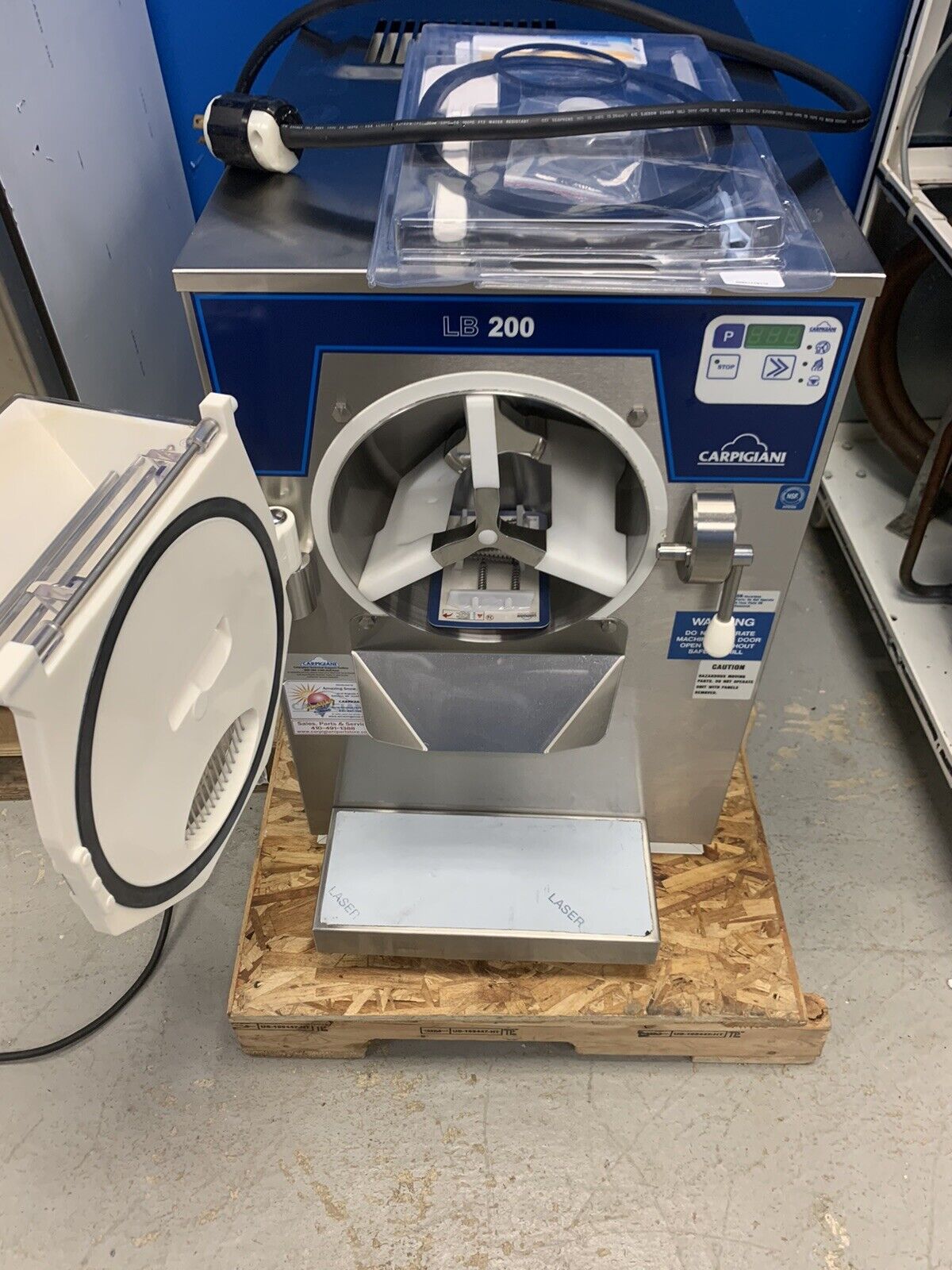 Refurbished Carpigiani LB200G Batch Freezer Gelato Ice Cream 1 Phase Air Cooled