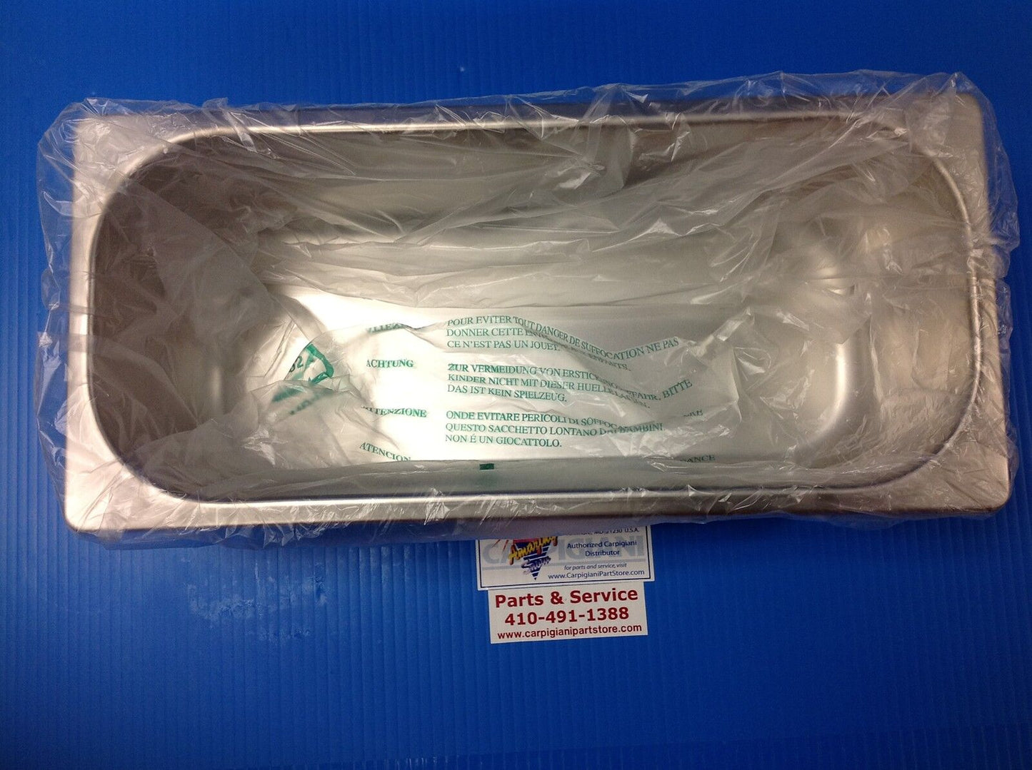 5 Liters Standard Gelato Ice Cream Stainless Steel Pan Diplay Cabinet Show Case