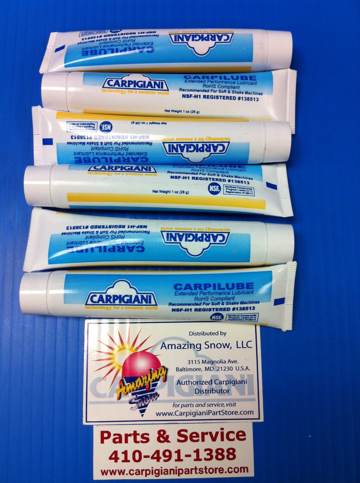 Carpigiani Coldelite Ice Cream Machine Lubricant Gelato Soft Serve Batch Freezer