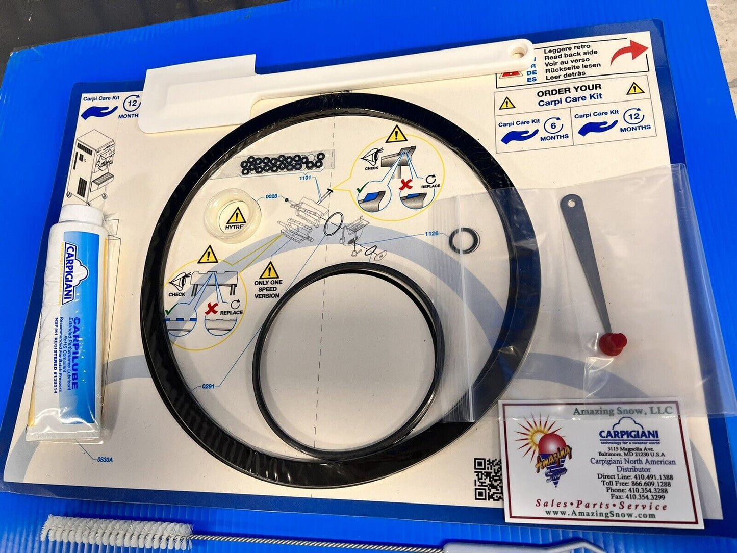 Carpigiani Parts Batch Freezer Complete LB 502 RTX Tune Up Kit