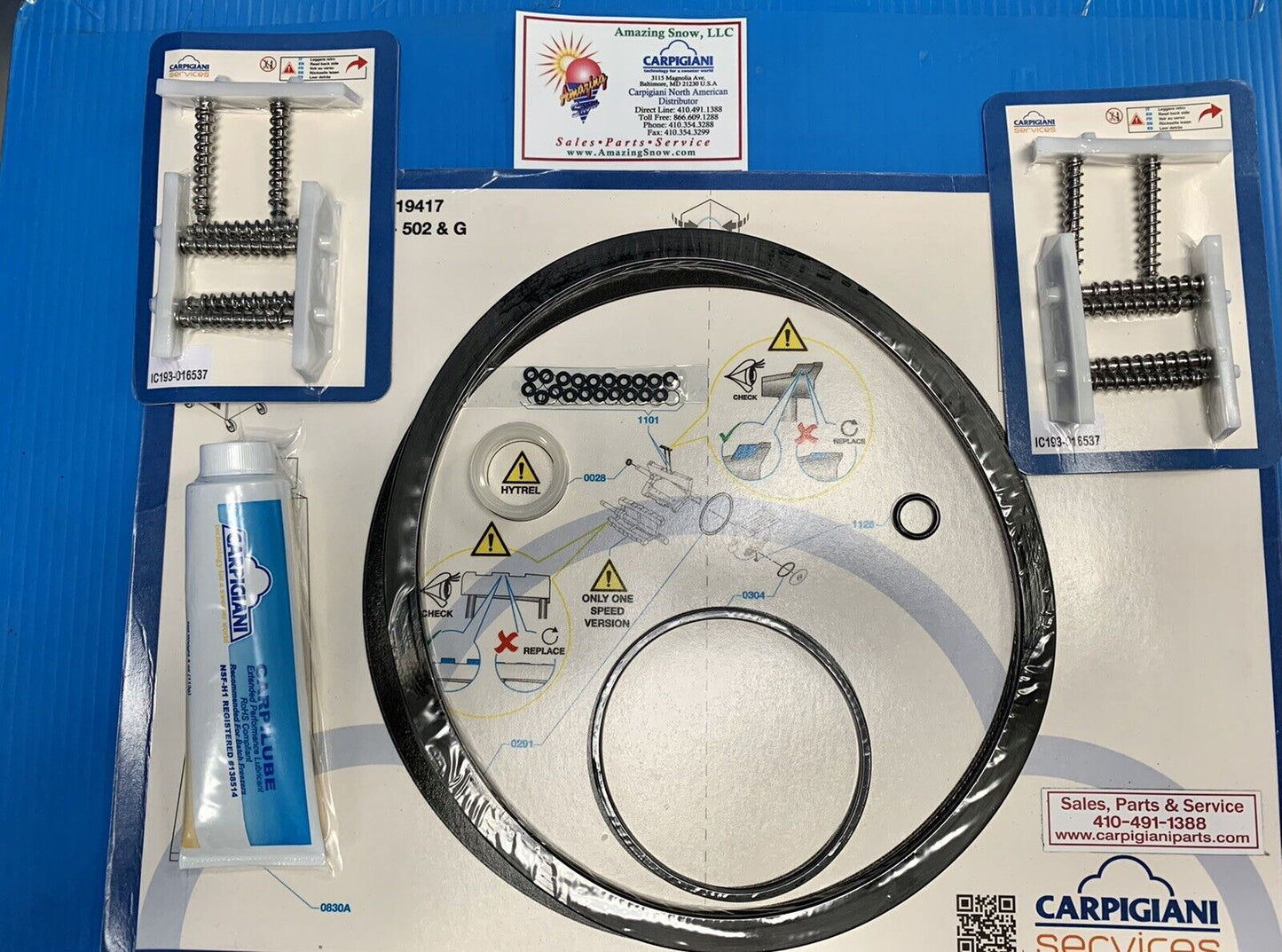 Carpigiani Batch Freezer LB 502 G Tune UP Kit