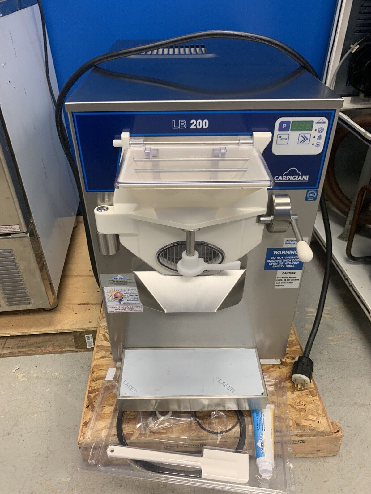 Refurbished Carpigiani LB200G Batch Freezer Gelato Ice Cream 1 Phase Air Cooled