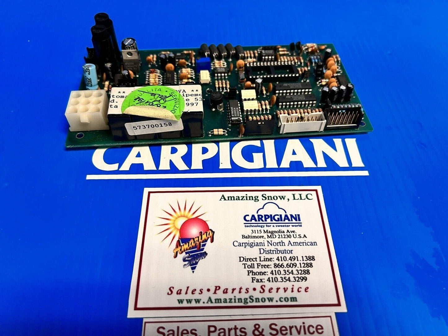 Carpigiani Part Number: IC573700158 ELECTRONIC BOARD UC-BAR-BAR/YO