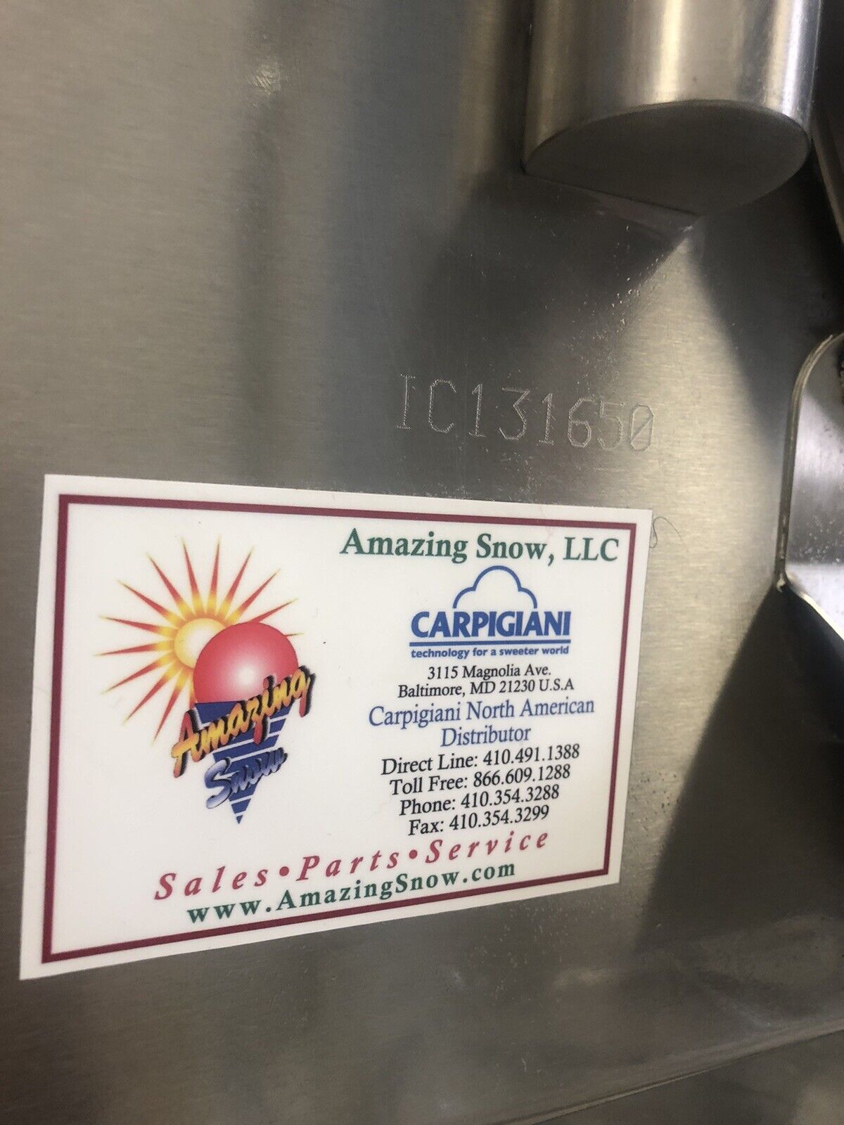 Carpigiani LB502G RTX Batch freezer Gelato Ice Cream 3 Phase Water Cooled