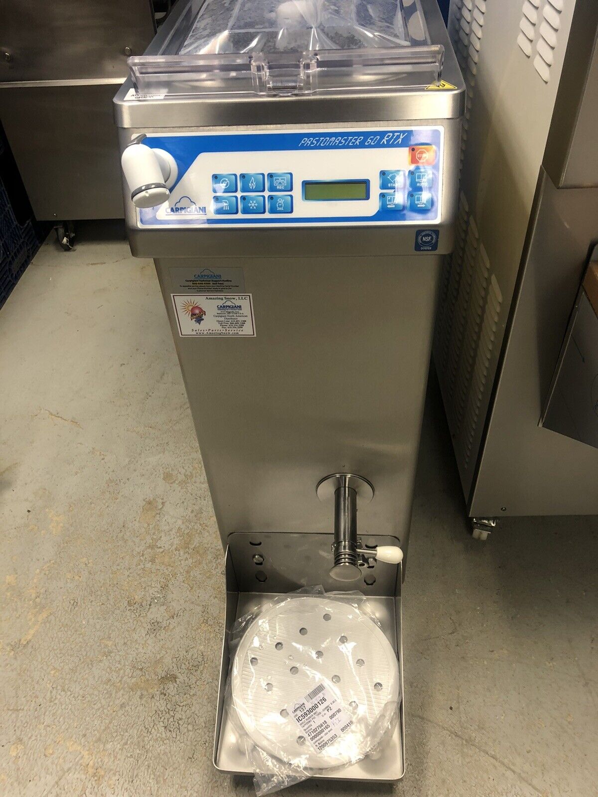 Carpigiani Gelato Ice Cream Pasteurizers Pastomaster 60 RTX Air Cooled Demo
