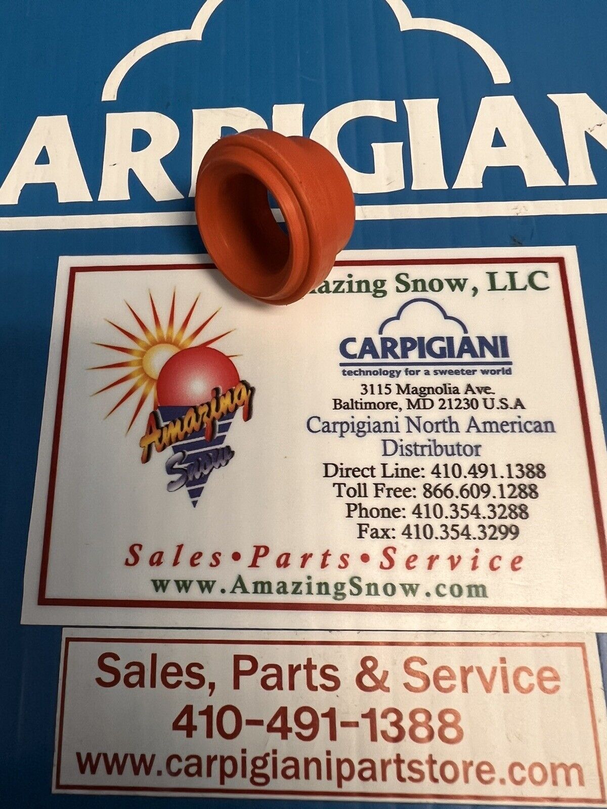 Carpigiani Part Number IC177120090 Seal, Drive Body Pump