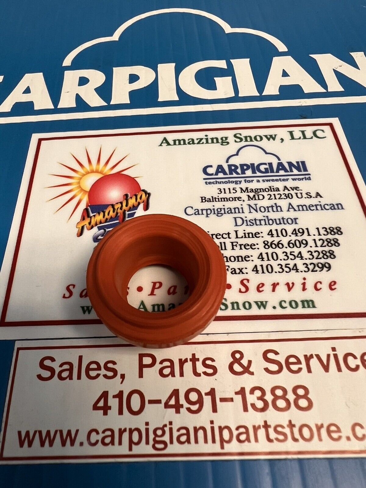Carpigiani Part Number IC177120090 Seal, Drive Body Pump
