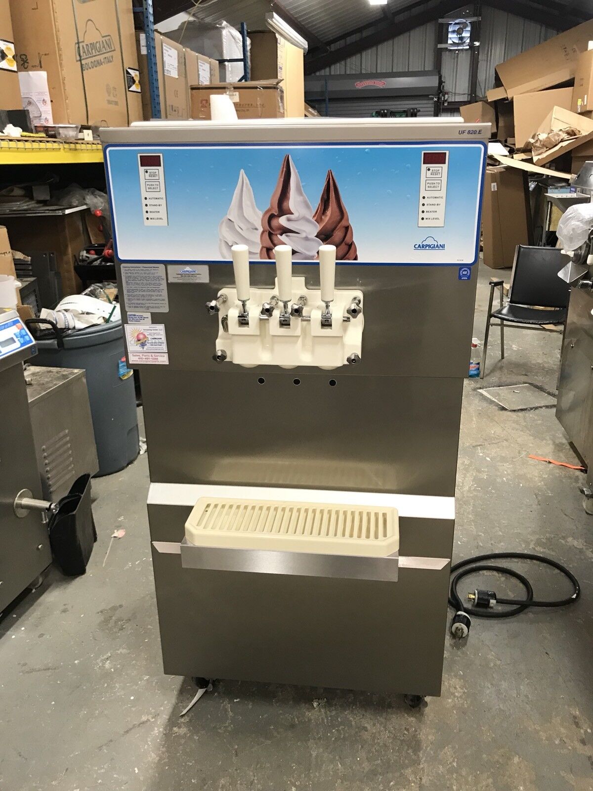 CARPIGIANI SOFT SERVE ICE CREAM GELATO FROZEN YOGURT CUSTARD UF 820 E