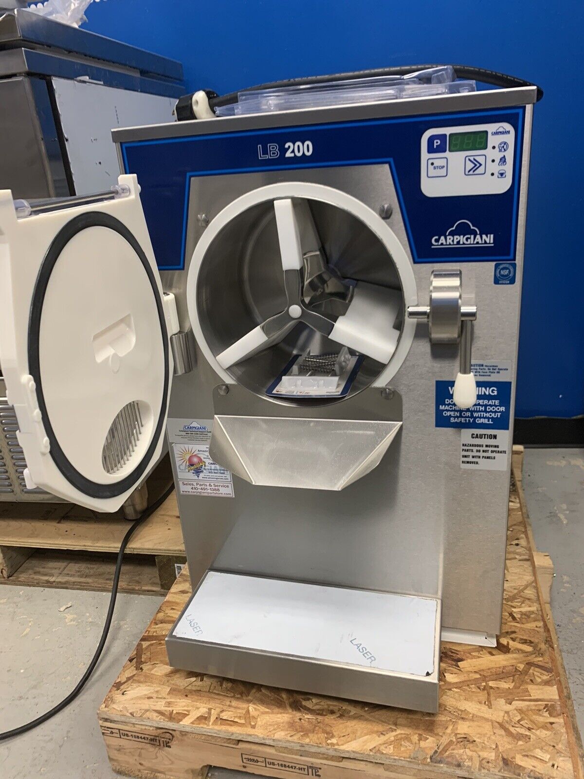 Refurbished Carpigiani LB200G Batch Freezer Gelato Ice Cream 1 Phase Air Cooled
