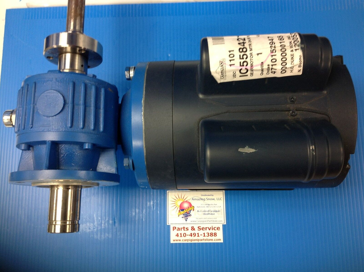 Carpigiani Parts Coldelite Soft Serve Ice Cream UC-1131G / P Gear Box & Motor