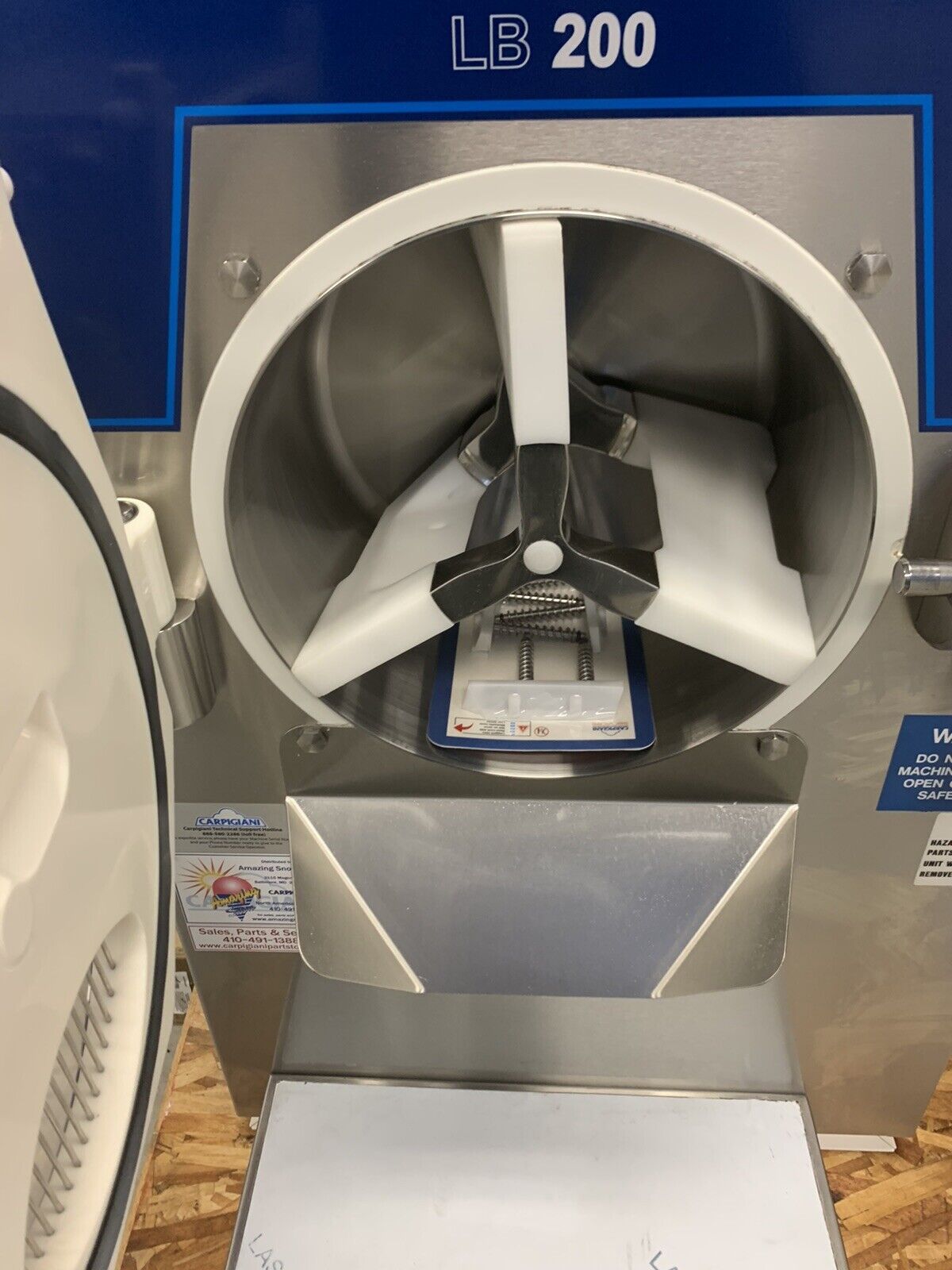 Refurbished Carpigiani LB200G Batch Freezer Gelato Ice Cream 1 Phase Air Cooled