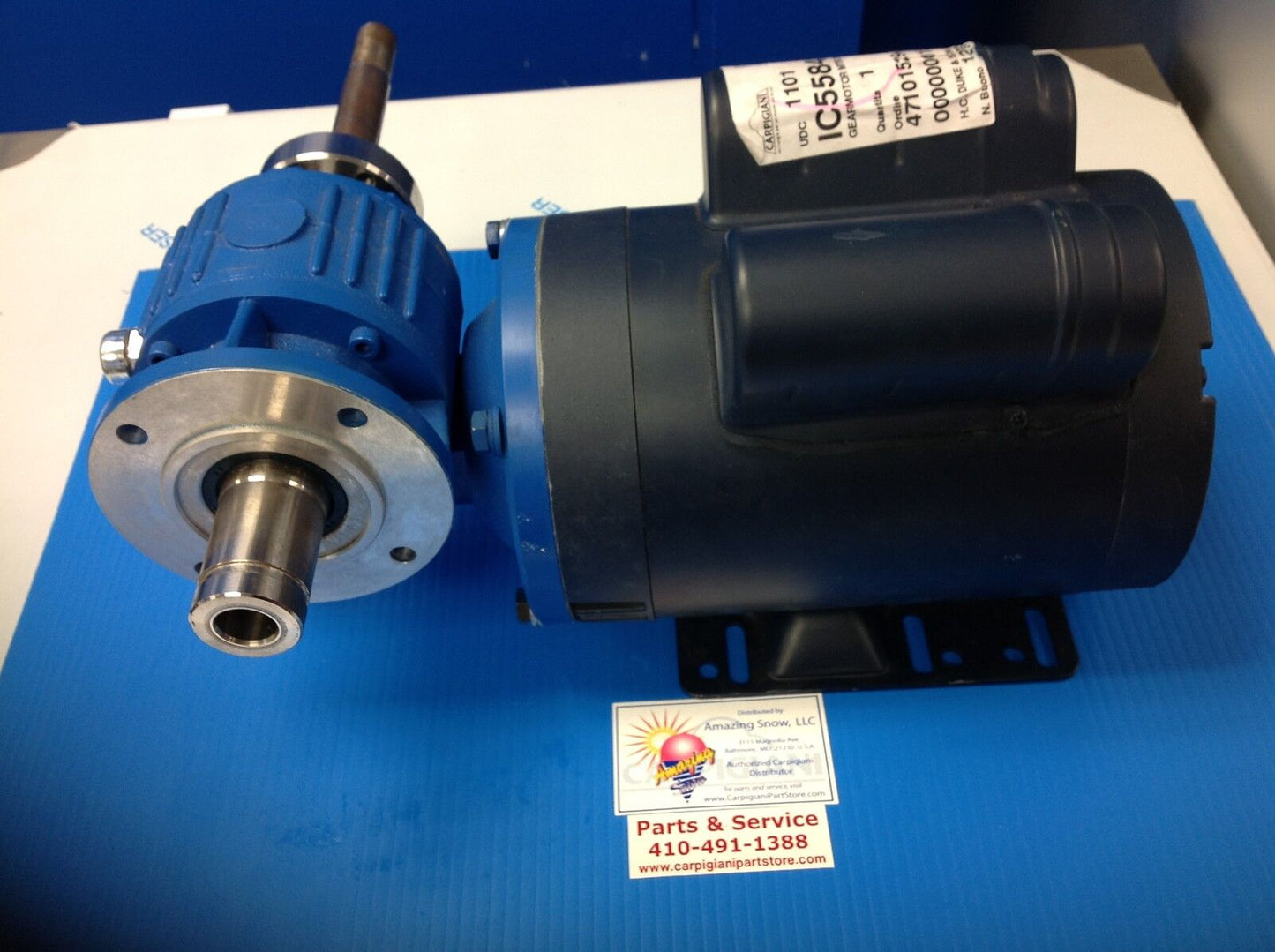 Carpigiani Parts Coldelite Soft Serve Ice Cream UC-1131G / P Gear Box & Motor