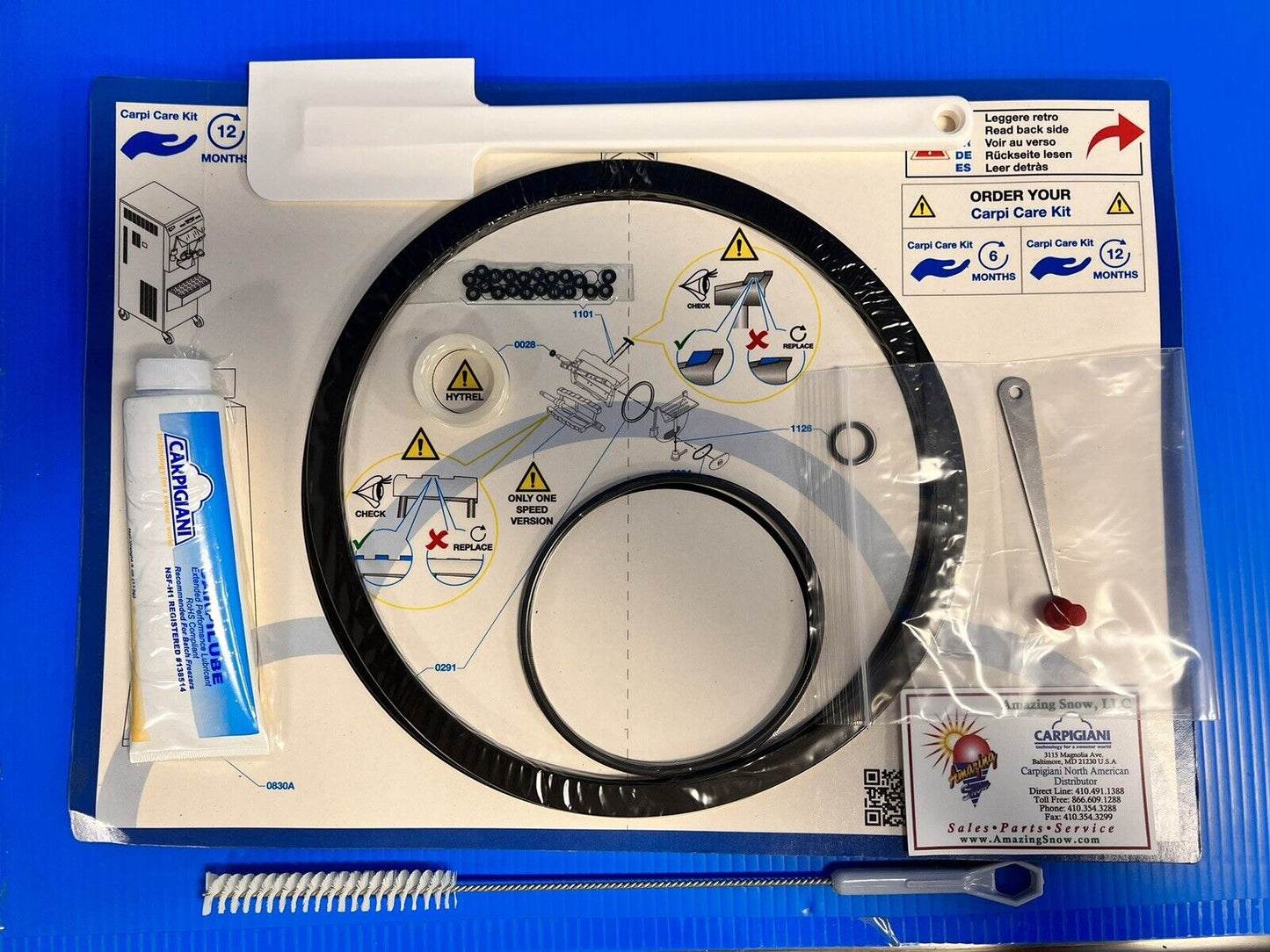 Carpigiani Parts Batch Freezer Complete LB 502 RTX Tune Up Kit