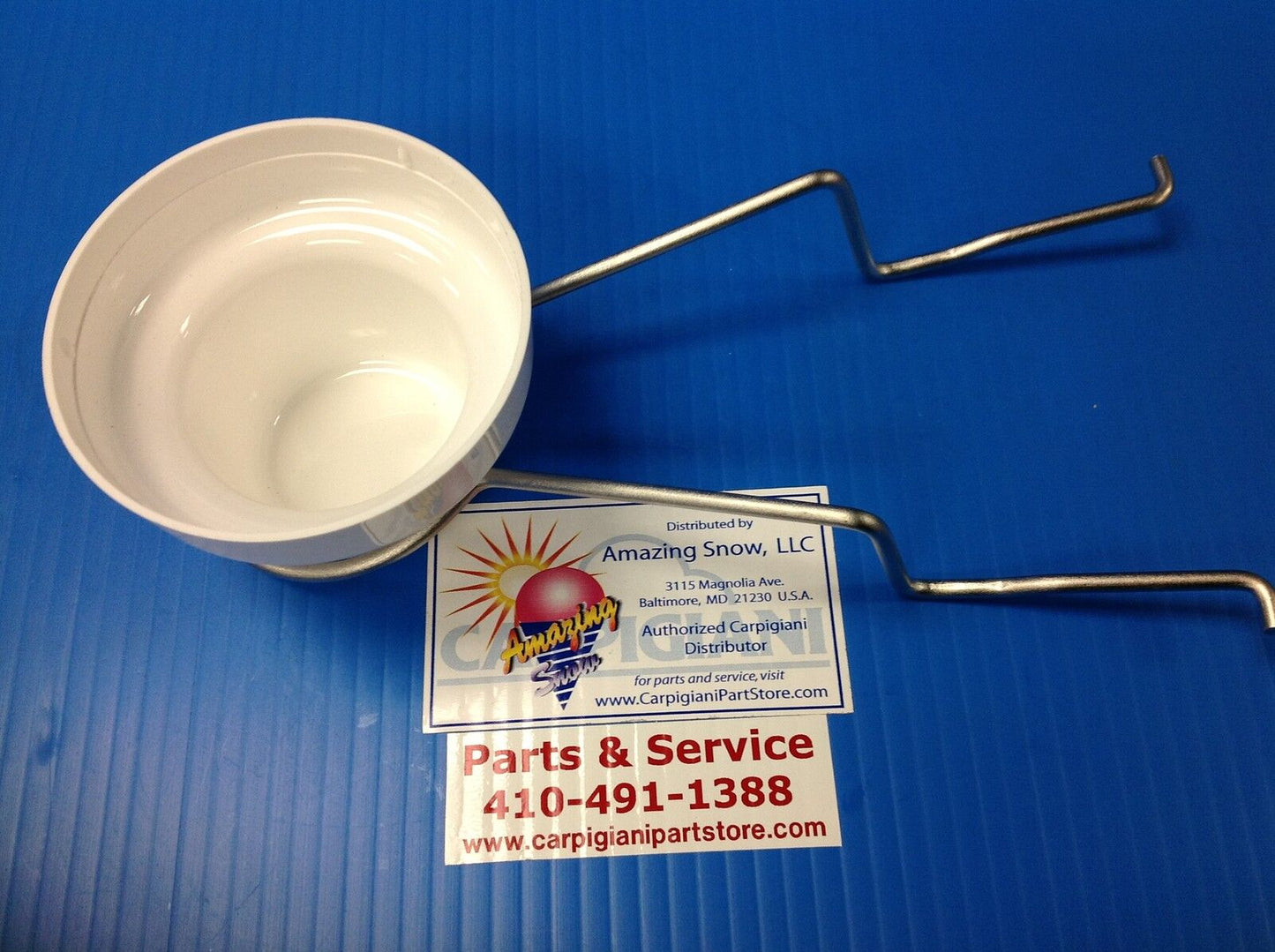 Carpigiani Parts Coldelite Whipped Cream DripTray & Support-Bowl KW-50 MINIWIP