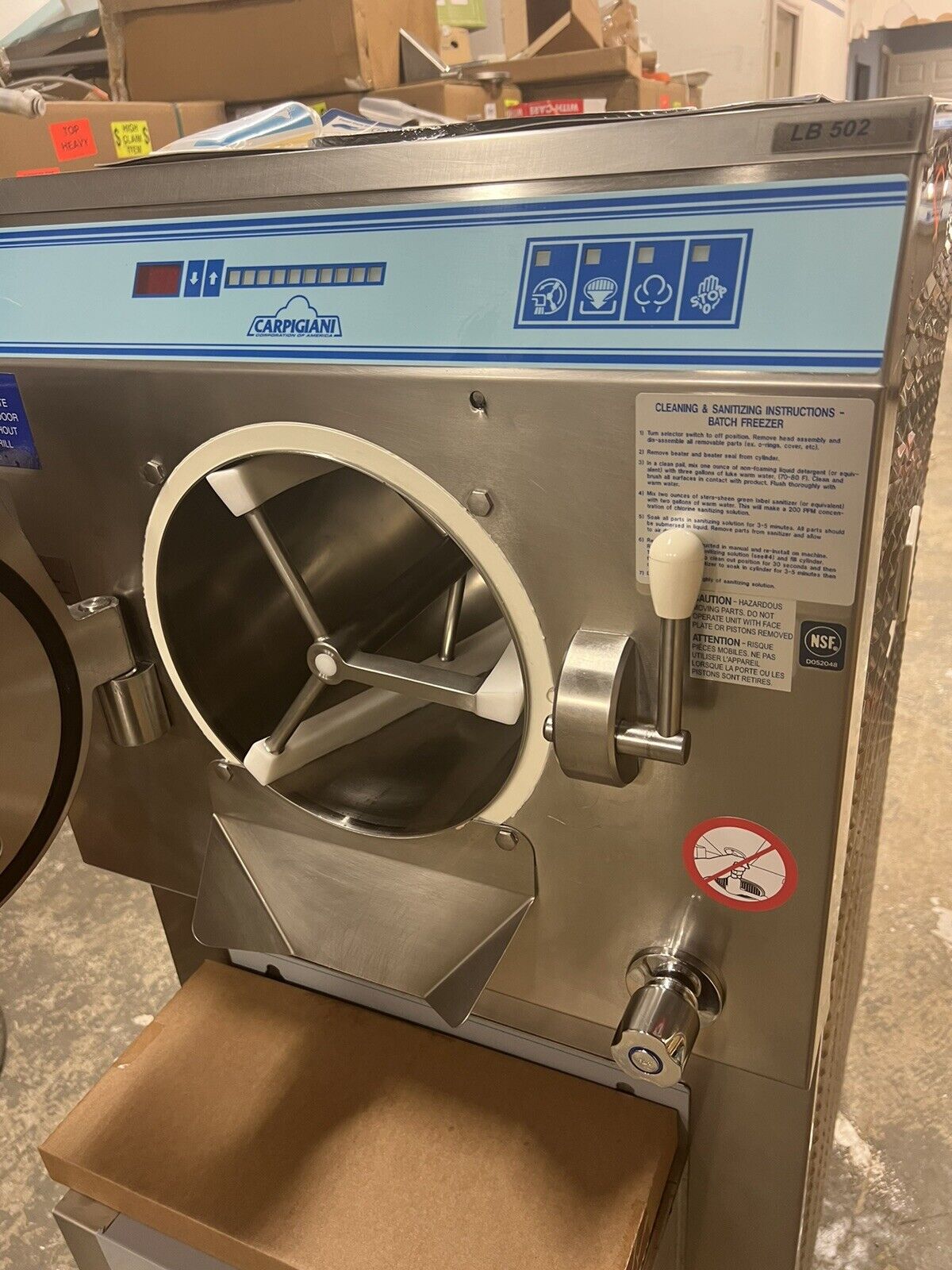 Carpigiani LB 502 Batch Freezer Gelato IceCream Italian Ice Water Cooled 3 phase