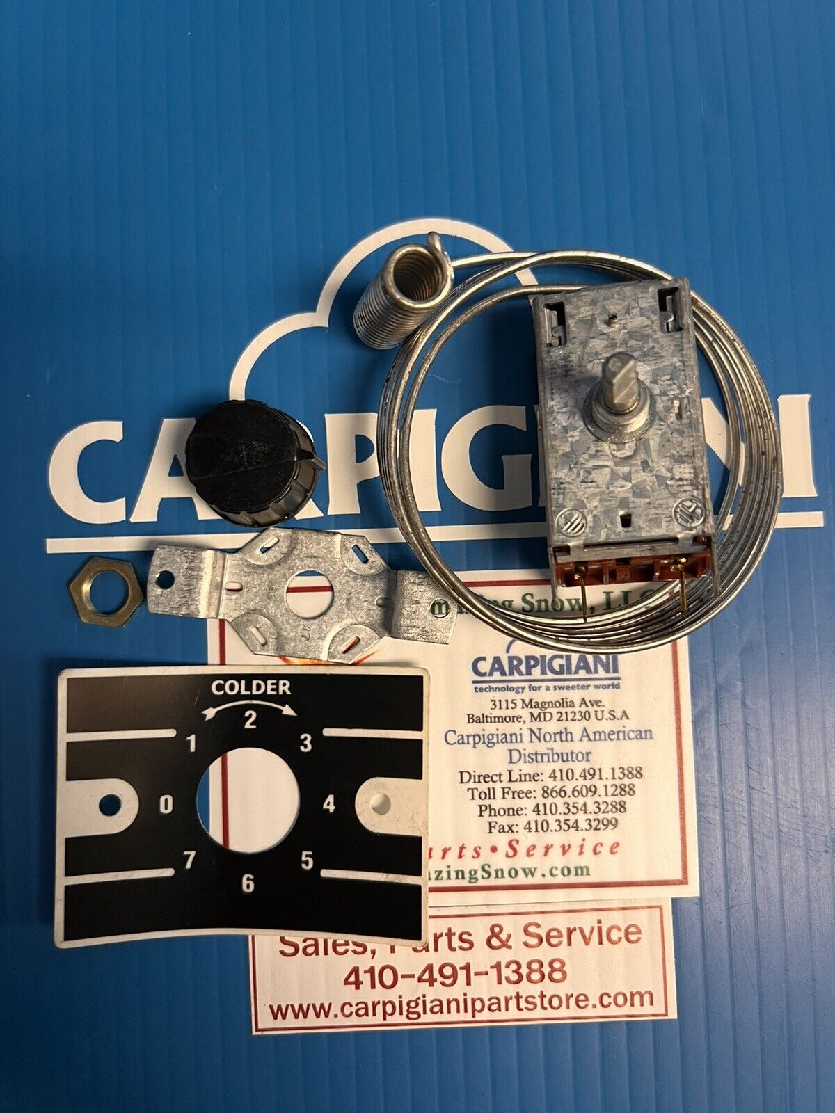 Carpigiani Part Number: SL300350467 THERMOSTAT K50 P1115