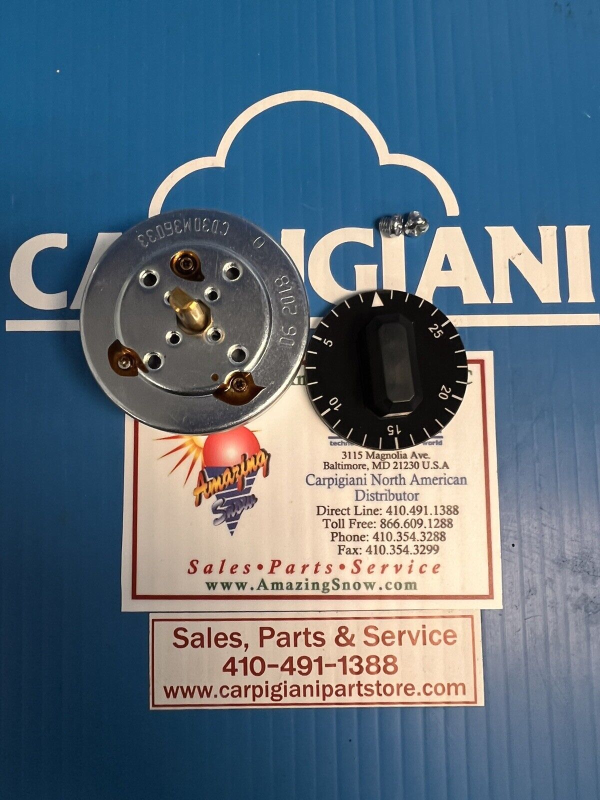 Carpigiani Parts Coldelite Batch Freezer Gelato IceCream LB-100B Timer With Knob