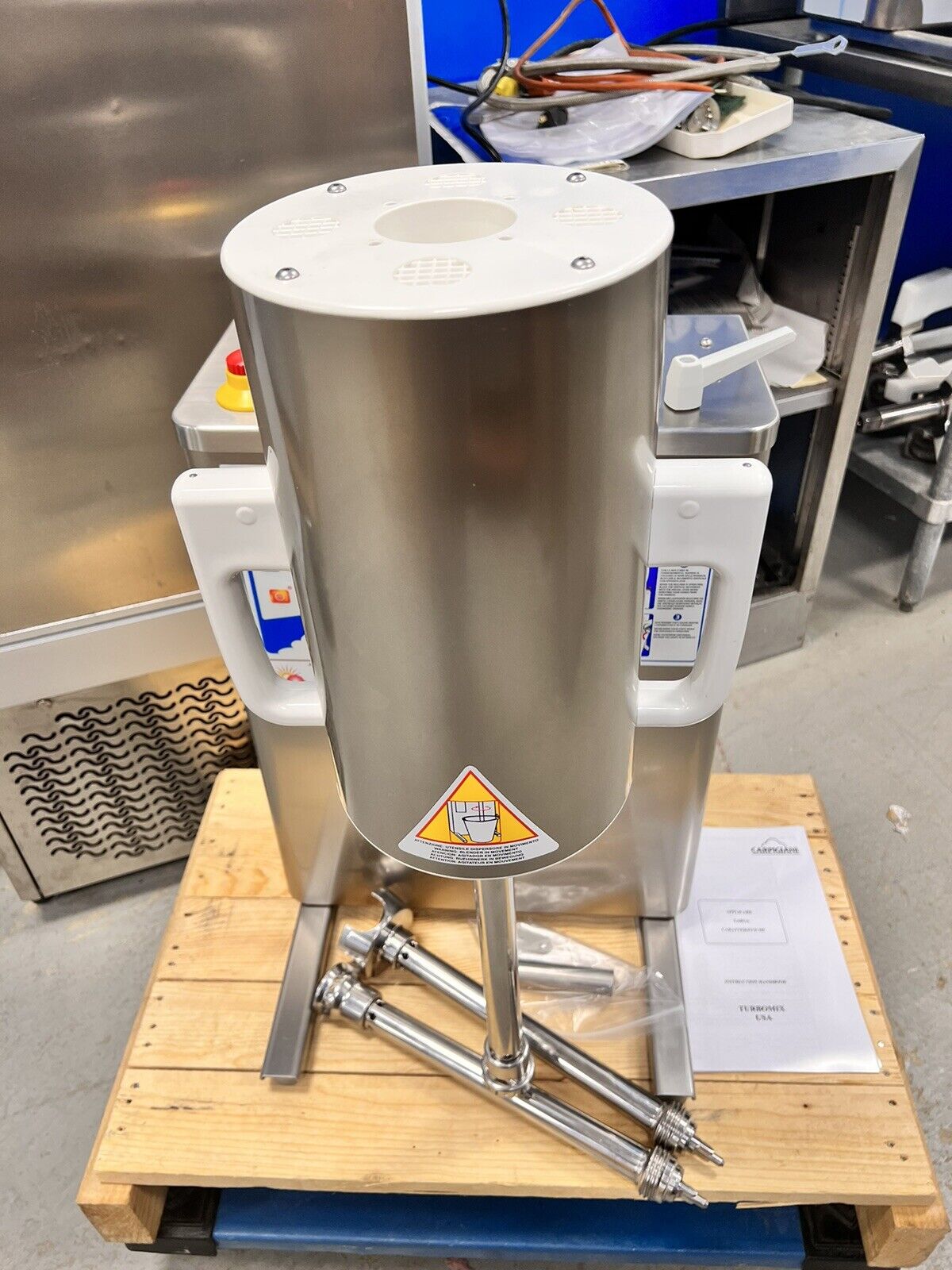 Carpigiani TURBOMIX blender frozen Kitchen pastry Gelato Ice Cream W/ 3 Cutters