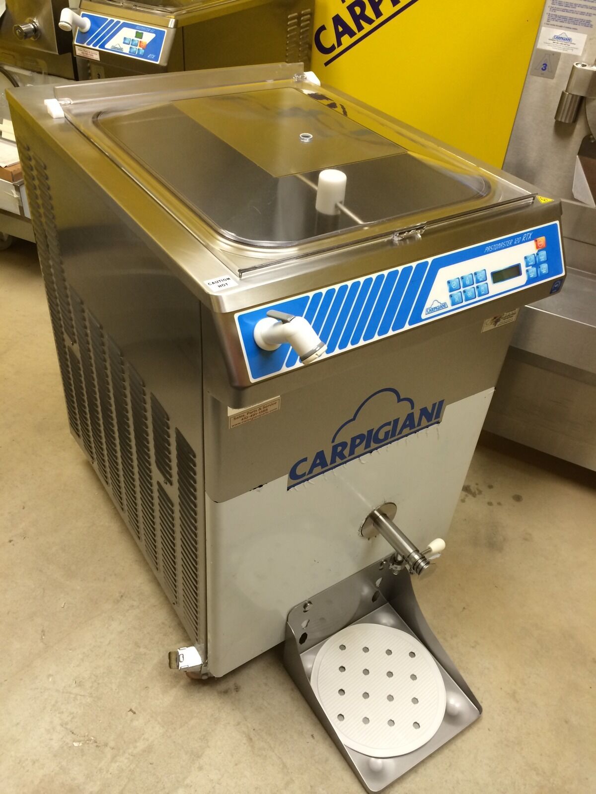 Carpigiani Pasteurizer Pastomaster 120 RTX Gelato Ice Cream 3 phase Water Cooled