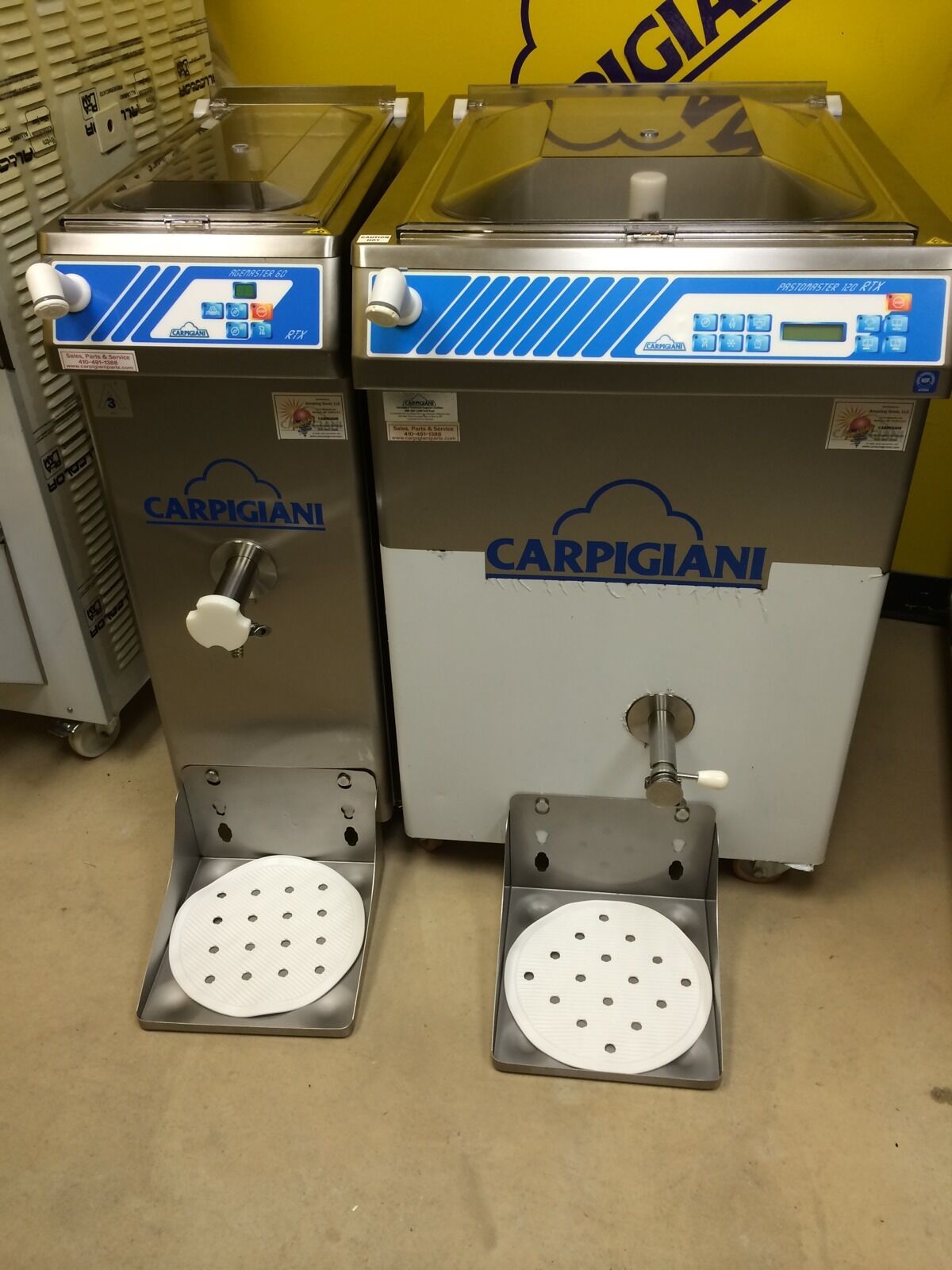Carpigiani Pasteurizer Pastomaster 120 RTX Gelato Ice Cream 3 phase Water Cooled