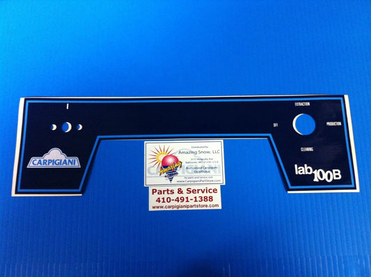 Carpigiani Parts Coldelite Batch Freezer Gelato Ice Cream LB 100 B Front Decal