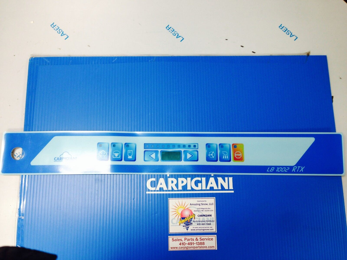 Carpigiani Parts Batch Freezer Gelato Ice Cream Touch Panel Decal LB 1002 RTX