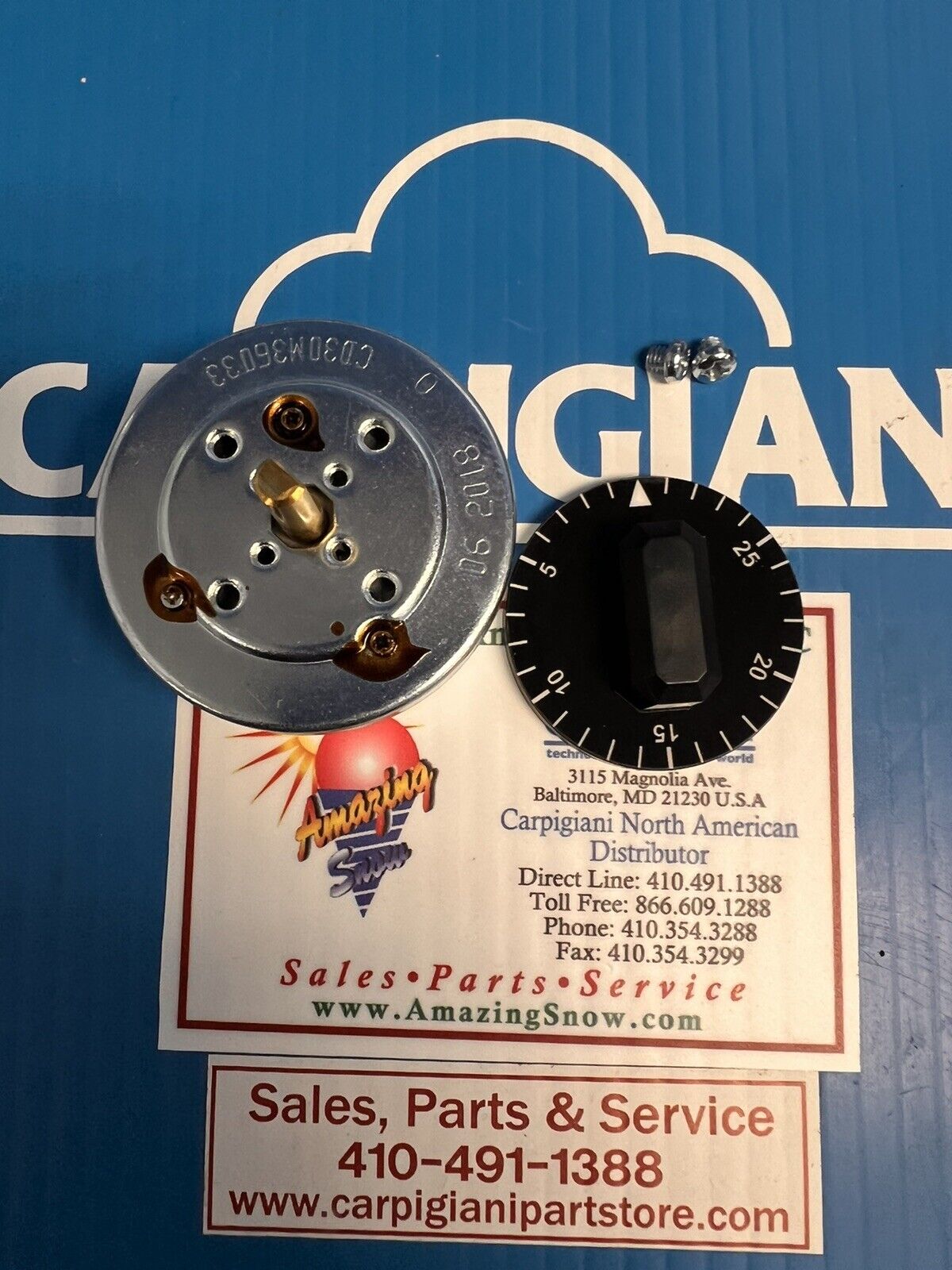 Carpigiani Parts Coldelite Batch Freezer Gelato IceCream LB-100B Timer With Knob