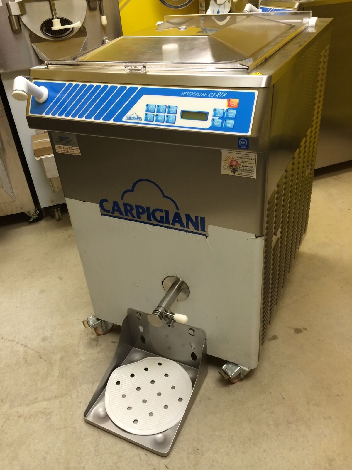 Carpigiani Pasteurizer Pastomaster 120 RTX Gelato Ice Cream 3 phase Water Cooled