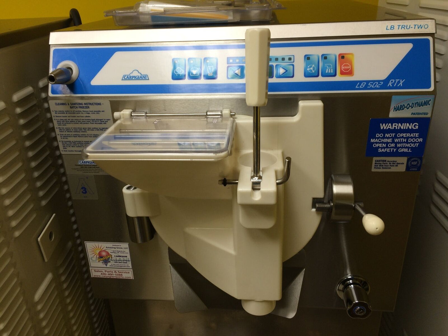 Dispensing Door for Carpigiani Batch Freezer LB 302 RTX LB 202 RTX LB 1002 RTX